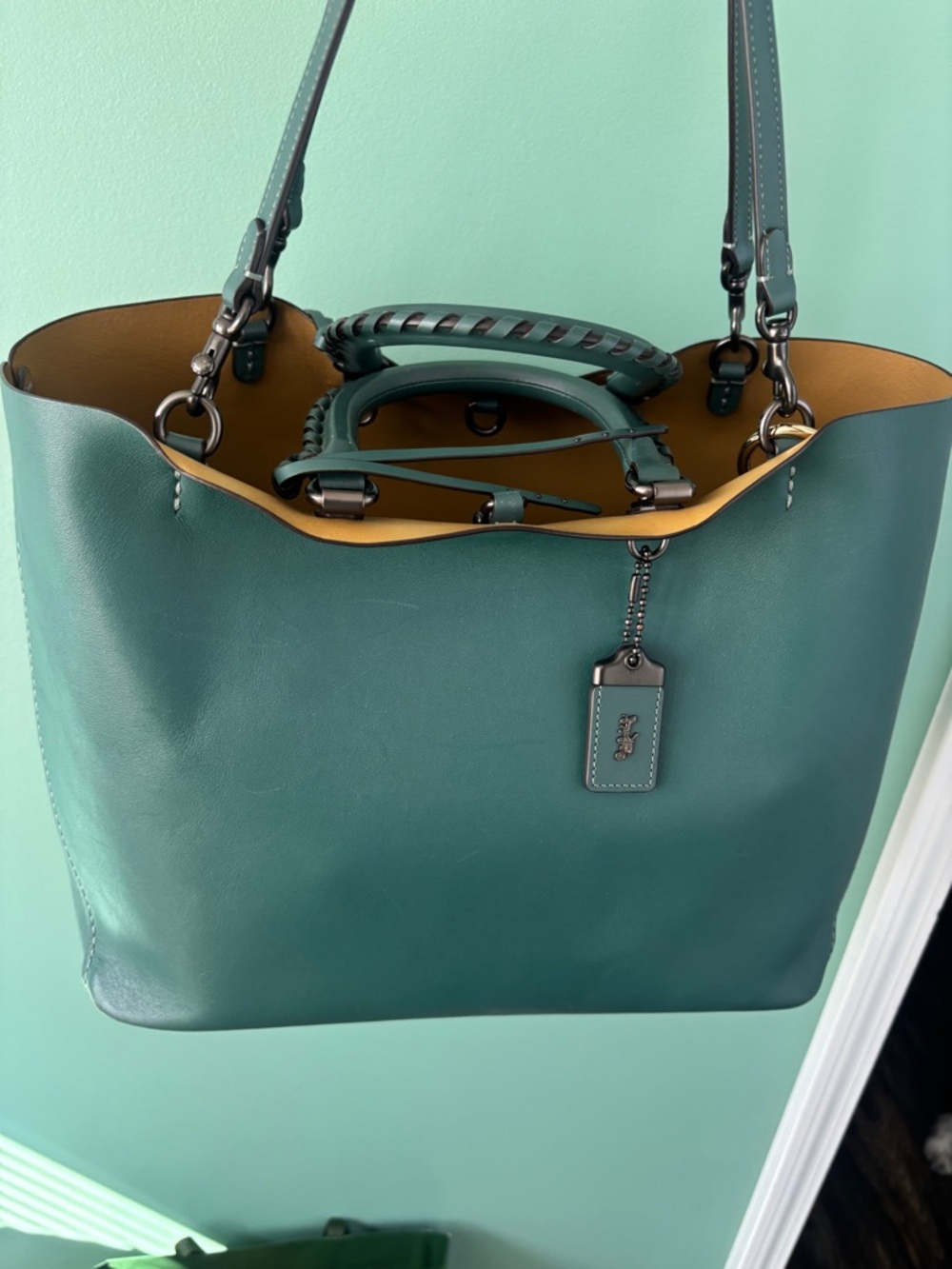 COACH Rogue Tote Bag, in Teal 59981
